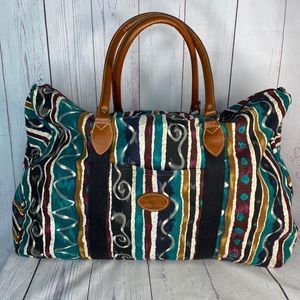 VINTAGE Gitano Duffle Bag Canvas Travel X-Large Tote Weekender Bag